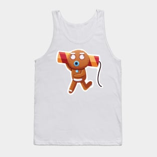 Christmas Sticker, Ginger Man Sticker Tank Top